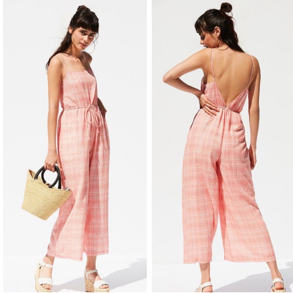 Urban Outfitters Pants - Urban Outfitters Audra Gingham Jumpsuit S NEW